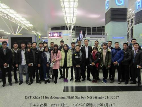 Ngày 21 tháng 1 năm 2017, 22 Nhân viên Khóa 11 của Daizo Tec đã lên đường sang Nhật.